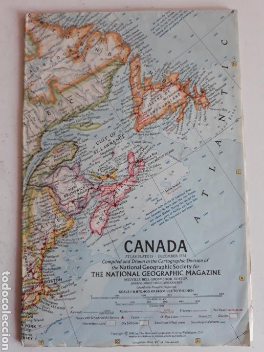 Zeitgen&ouml;ssische Karten: MAPA DESPLEGABLE DE LA REVISTA NATIONAL GEOGRAPHIC 1971 -CANADA