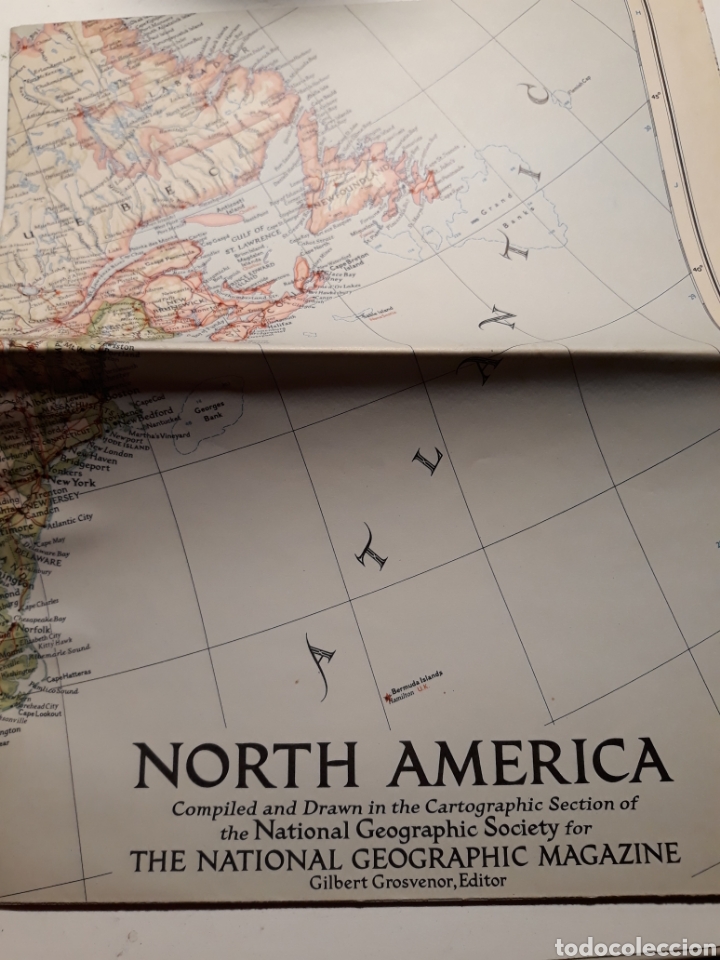 Zeitgen&ouml;ssische Karten: MAPA NORTH AMERICA 1952