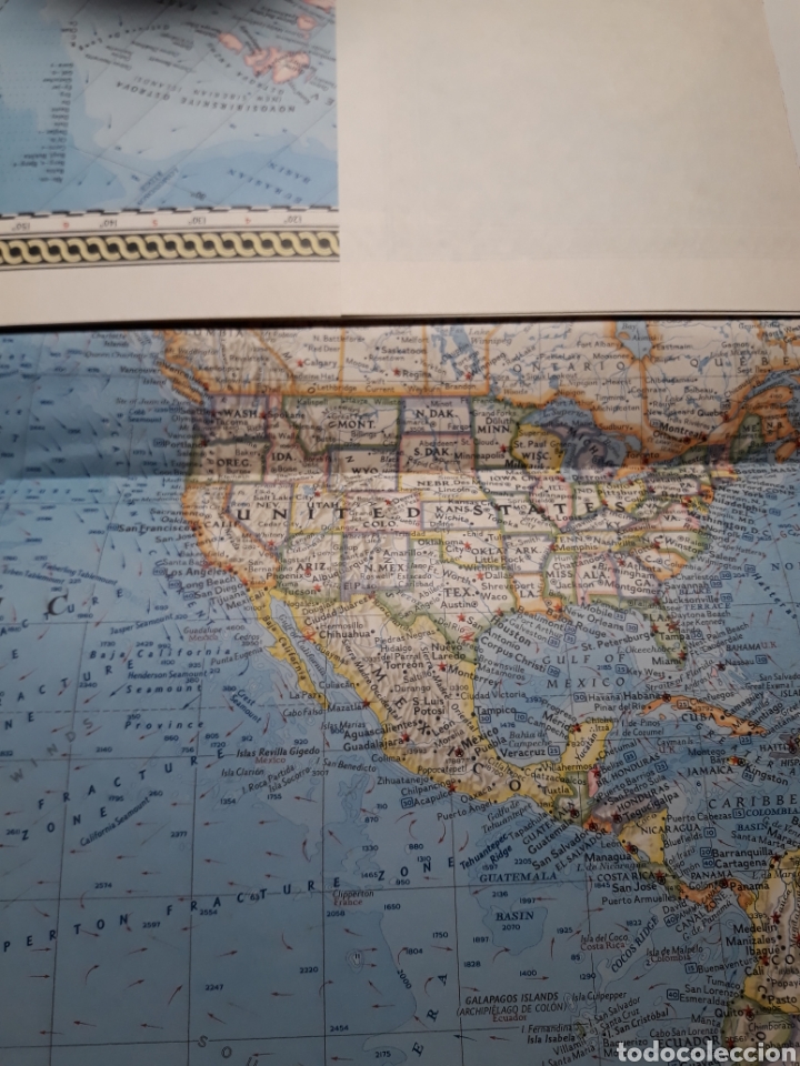 Mapas contempor&aacute;neos: THE WORLD 1965 MAPA DESPLEGABLE - Foto 3