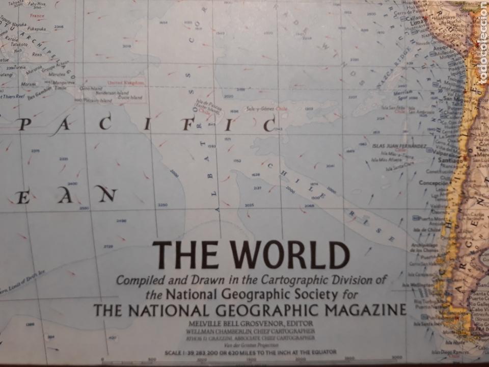 Zeitgen&ouml;ssische Karten: THE WORLD 1965 MAPA DESPLEGABLE
