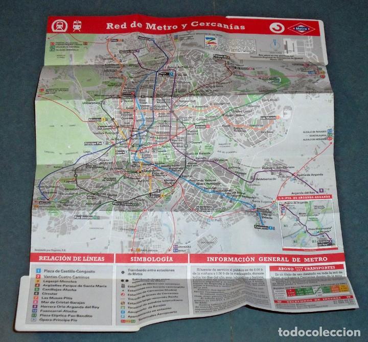 Mapas contempor&aacute;neos: Mapa / Plano METRO de Madrid - Marzo 2001 - Foto 2