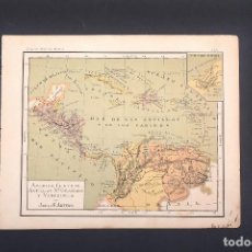 Mapas contemporáneos: MAPA ANTIGUO DEL 1900 DE G. ARTERO DE AMÉRICA CENTRAL Y AMÉRICA DEL SUR. Lote 154240494