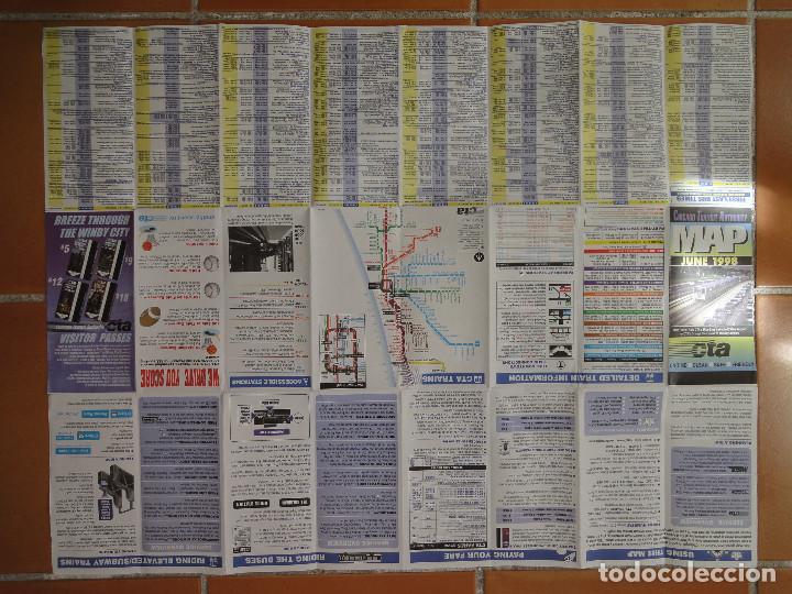Mapas contempor&aacute;neos: Mapa de transportes de Chicago (Junio 1998) - Foto 4