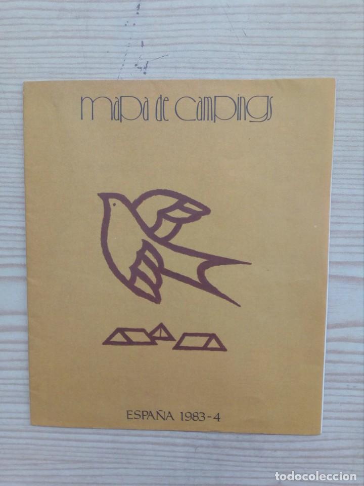 Mapas contempor&acirc;neos: Mapa De Campings Espa&ntilde;a 1983-4