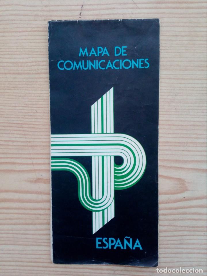 Mapas contempor&aacute;neos: Mapa De Comunicaciones Espa&ntilde;a 1984 - Foto 1