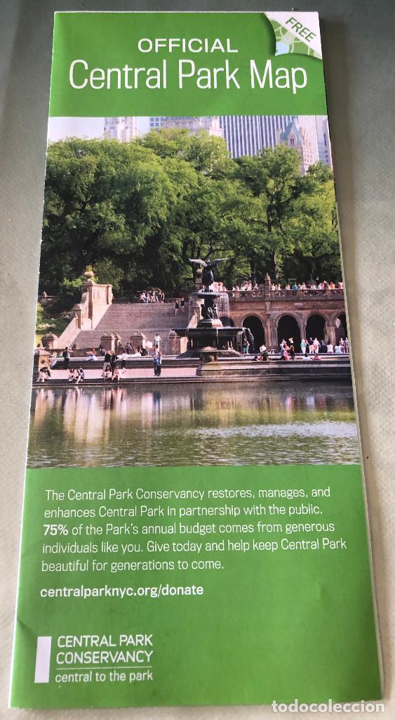 Zeitgen&ouml;ssische Karten: Mapa desplegable oficial de Central Park, Nueva York. Edici&oacute;n 2018.