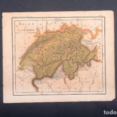 Mapas contemporáneos: MAPA ANTIGUO AUSTRIA, SUIZA, MAPA ANTIGUO, MAPA, G. ARTERO, ENCICLOPEDIA, ATLAS ANTIGUO. Lote 154918154