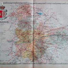 Mapas contemporáneos: MAPA DE VALLADOLID HISTORICO 1910 INSTITUTO GEOGRAFICO ESTADISTICO CASTILLA Y LEON EXCELENTE CONSERV. Lote 240789935