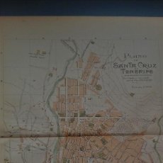 Mapas contemporáneos: MAPA PLANO HISTORICO SANTA CRUZ TENERIFE 1910 INSTIT GEOGRAFICO ESTADISTICO CANARIAS EXCELENTE CONSE. Lote 156817922
