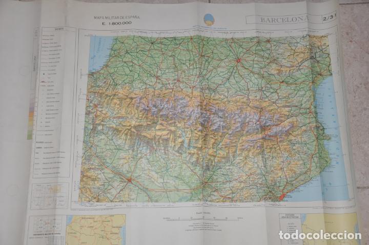 Mapas contempor&aacute;neos: mapa militar barcelona - Foto 1