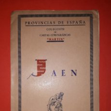 Mapas contemporáneos: ANTIGUO MAPA DE JAEN SERIE PROVINCIAS DE ESPAÑA ALBERTO MARTIN BARCELONA AÑOS 1920. Lote 160717798