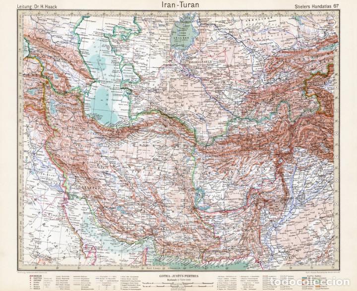 Mapa Grabado Cobre De Iran Y Turan Asia Cent Buy Contemporary Maps At Todocoleccion