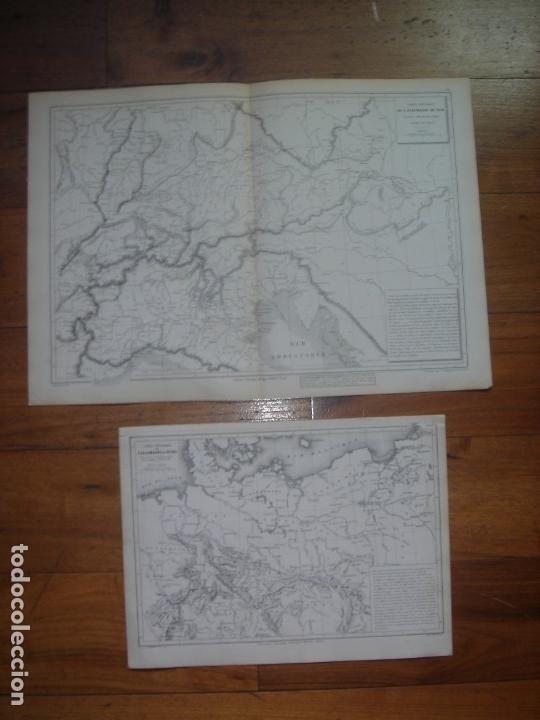Mapas contempor&aacute;neos: DOS MAPAS DE ALEMANIA, DEL NORTE Y DEL SUR, DRIOUX , 1887, PERFECTO