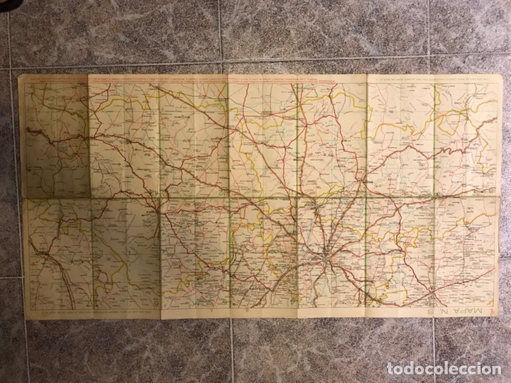 Mapas contempor&aacute;neos: ESPA&Ntilde;A. Mapa pol&iacute;tico No.8, de Madrid, Toledo, Cuenca,Teruel, Guadalajara. Medidas: 93 x 48 cm.