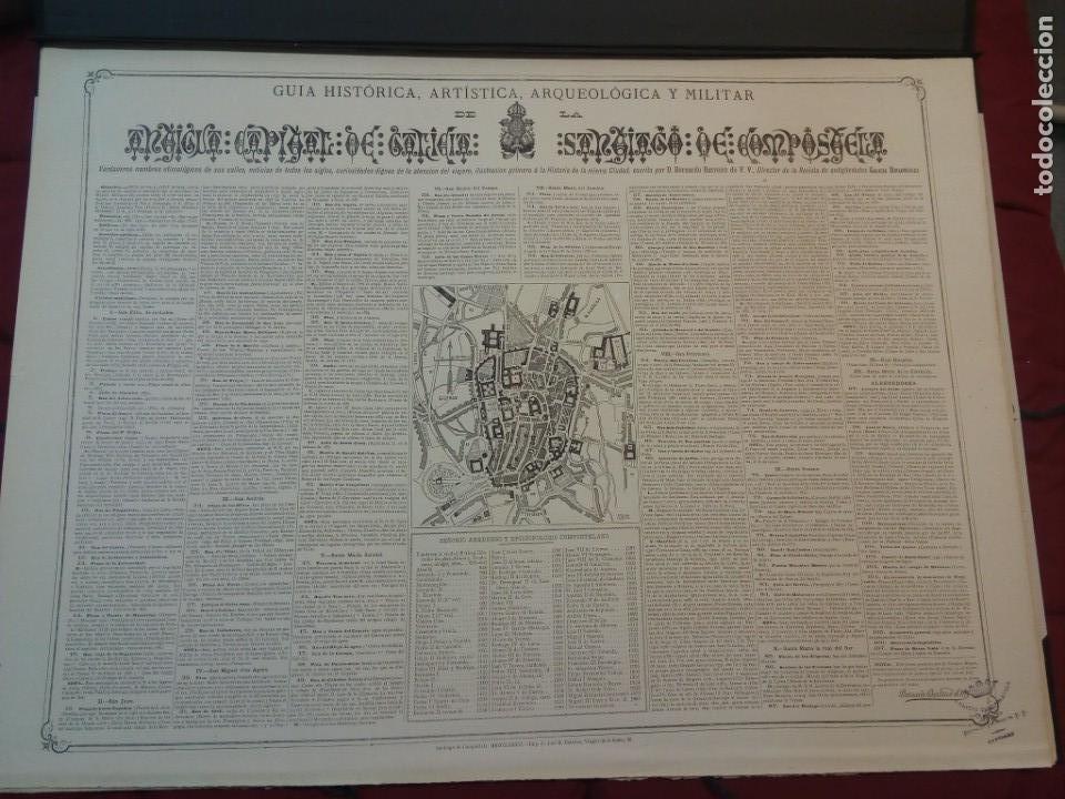 Mapas contempor&acirc;neos: MAPA SANTIAGO DE COMPOSTELA A&Ntilde;O 1886 EMITIDO POR GALICIA DIPLOM&Aacute;TICA