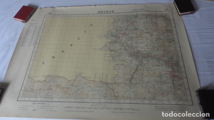 Mapas contempor&aacute;neos: ANTIGUO MAPA BOSOST LERIDA EDICION MILITAR 1950