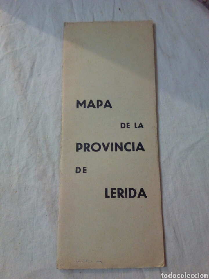 Mapas contempor&aacute;neos: Mapa despegable de lerida a&ntilde;os 60 - Foto 1