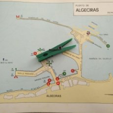 Mapas contemporáneos: AÑOS 60S PLANO MAPA PUERTOS MUELLES - PUERTO DE ALGECIRAS PUERTOS CADIZ - MALAGA PUERTO D ESTEPONA