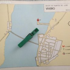 Mapas contemporáneos: AÑOS 60S PLANO MAPA PUERTOS MUELLES - PUERTOS DE GALICIA LUGO - VIVERO Y VICEDO