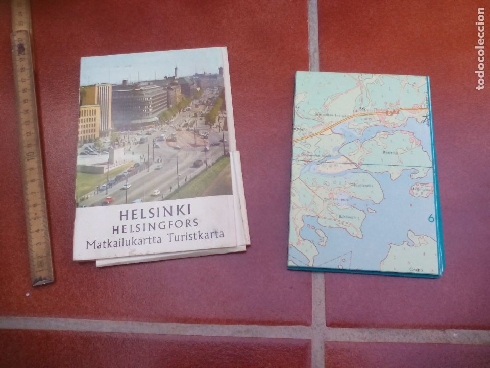 Contemporary maps: HELSINKI HELSINGFORS MATKAILUKARTTA TURISTKARTA. 1963. MAPA