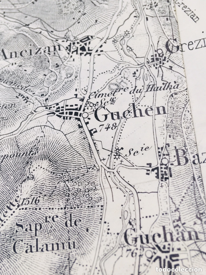 Contemporary maps: MAPA DEL MINISTERIO FRANCES DE TRANSPORTE PLANO CAMPAN FRANCIA A&Ntilde;OS 40-50