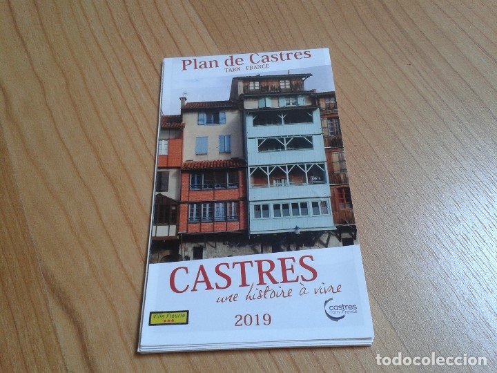 Mapas contempor&acirc;neos: Mapa Plano callejero -- Puntos de inter&eacute;s -- Castres -- Tarn -- France -- Francia