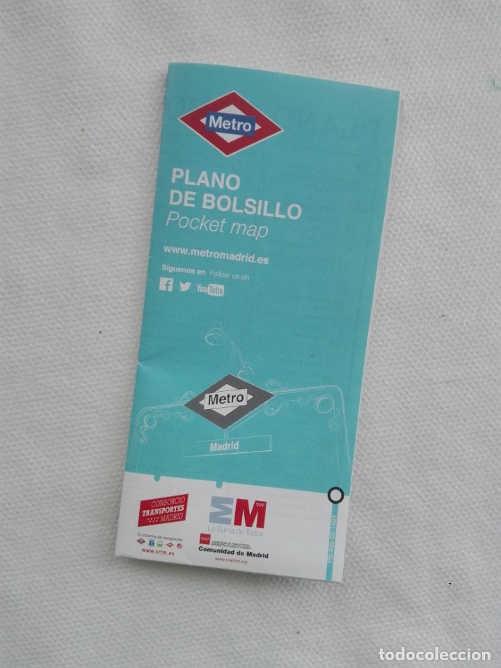 Mapas contempor&acirc;neos: PLANO METRO MADRID - PB-INS-00-1403 - FERROCARRIL TREN