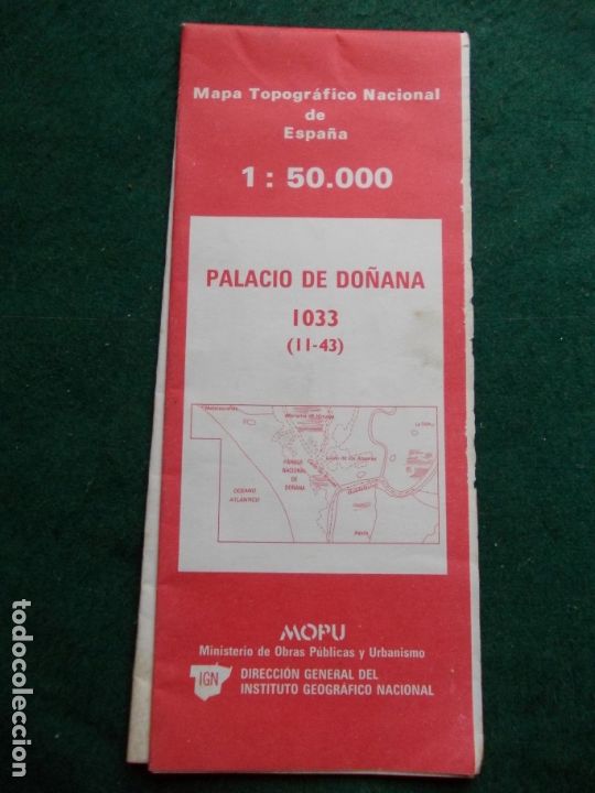 Mapas contempor&acirc;neos: MAPA TOPOGRAFICO NACIONAL DE ESPA&Ntilde;A 1: 50.000 PALACIO DE DO&Ntilde;ANA