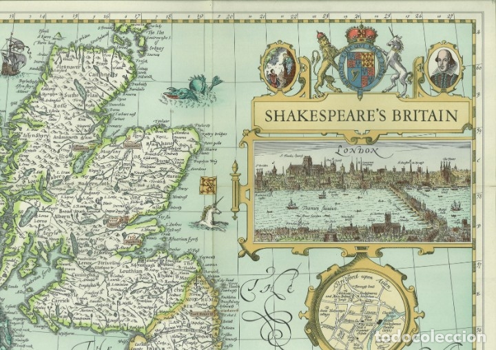 Mapas contempor&aacute;neos: MAPA SHAKESPEARES BRITAIN - Foto 1