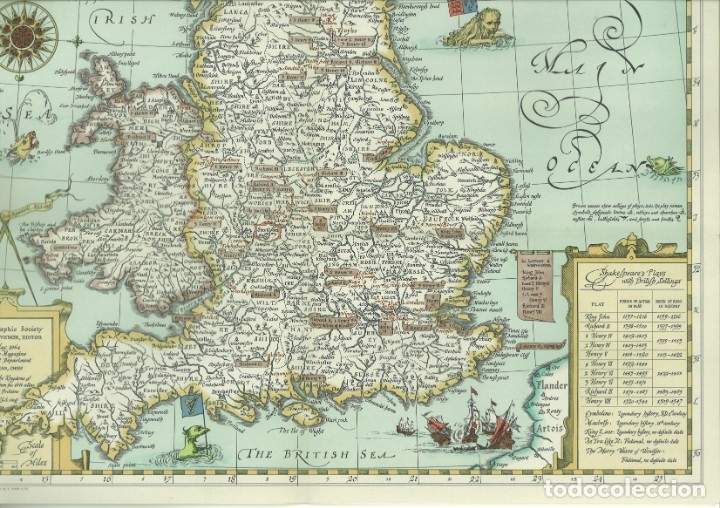 Mapas contempor&aacute;neos: MAPA SHAKESPEARES BRITAIN - Foto 2