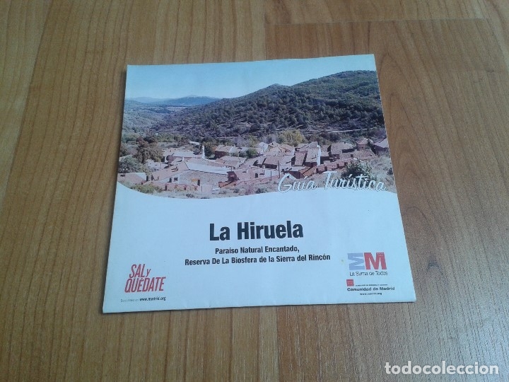 Mapas contempor&acirc;neos: Mapa - La Hiruela -- Paraiso Natural Encantado -- Reserva de la Biosfera Sierra del Rinc&oacute;n -- Madrid