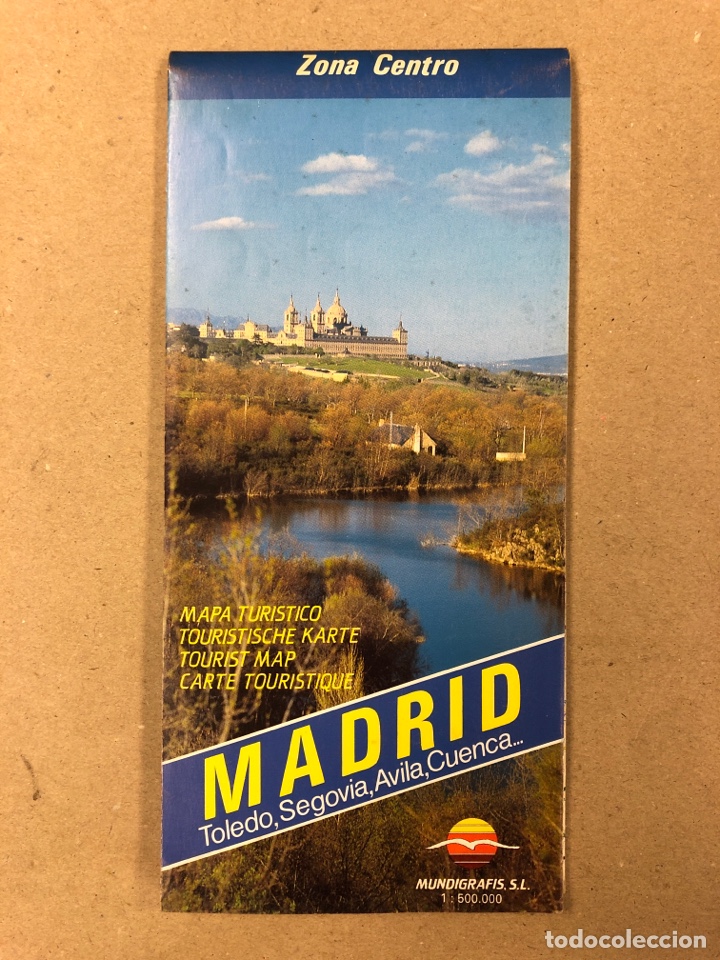 Mapas contempor&aacute;neos: ESPA&Ntilde;A ZONA CENTRO (MADRID, SEGOVIA, &Aacute;VILA, CUENCA,...). MAPA TUR&Iacute;STICO MUNDIGRAFIS S.L. (1991).
