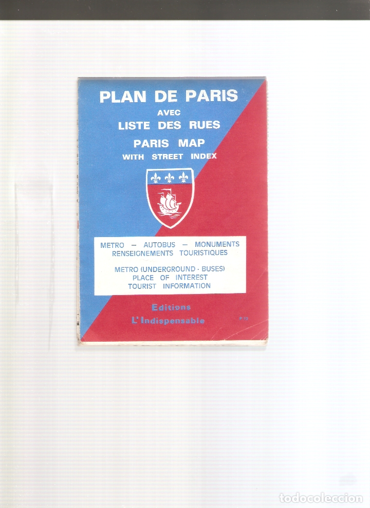 Mapas contempor&aacute;neos: 1 plano de  paris - Foto 1