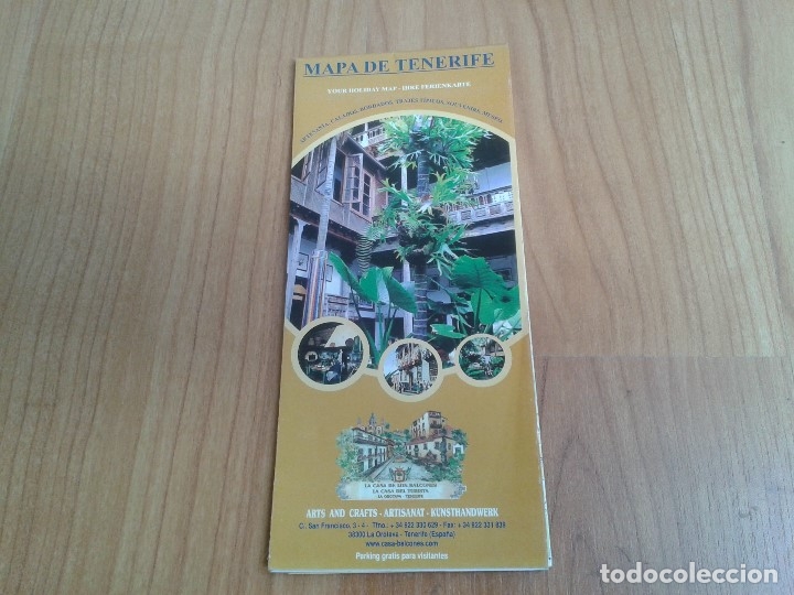 Mapas contempor&acirc;neos: Mapa de Tenerife -- Callejero -- La Orotava, Costa Adeje, Puerto de la Cruz, La Laguna