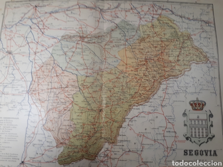 Mapas contempor&aacute;neos: MAPA DE SEGOVIA A&Ntilde;O 1915 50X37 CMS - Foto 1