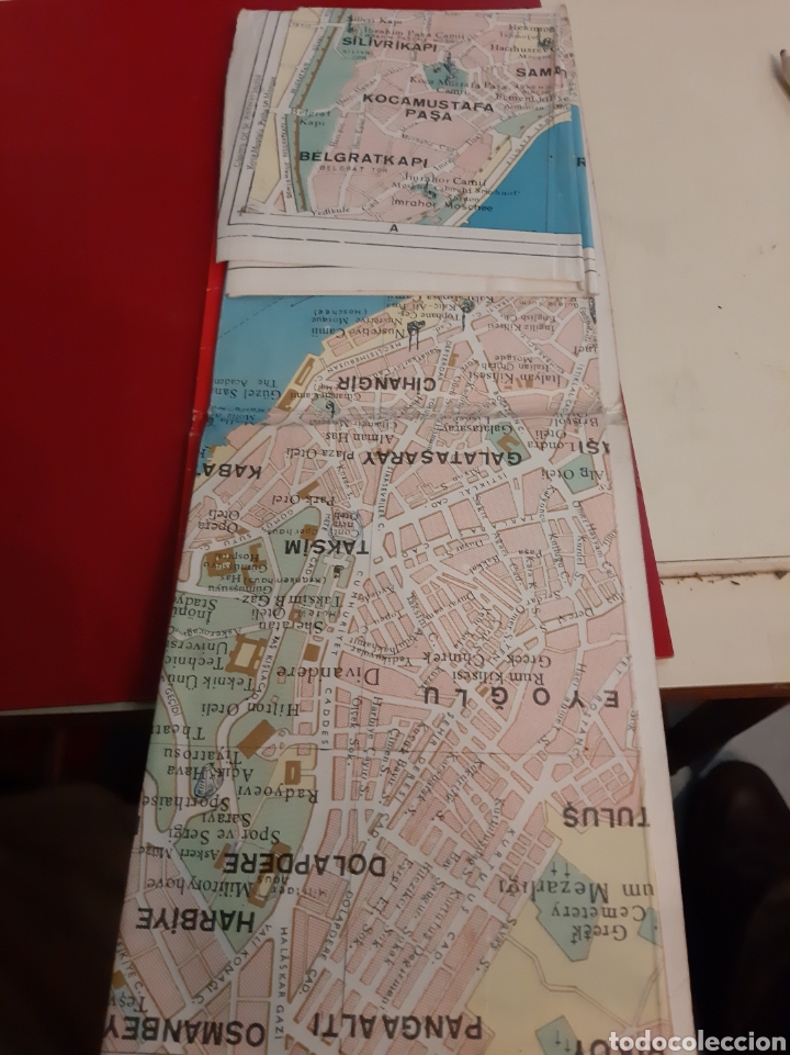 Mapas contempor&aacute;neos: Plano net Estambul mapa vintage - Foto 3