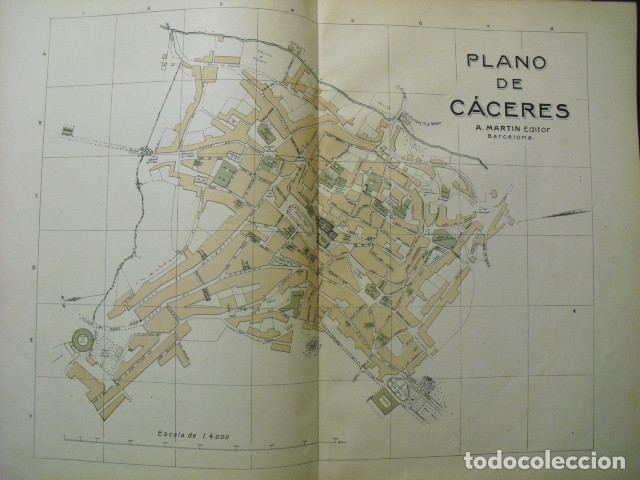 Mapas contempor&aacute;neos: 1900 PLANO DE CACERES - Foto 1