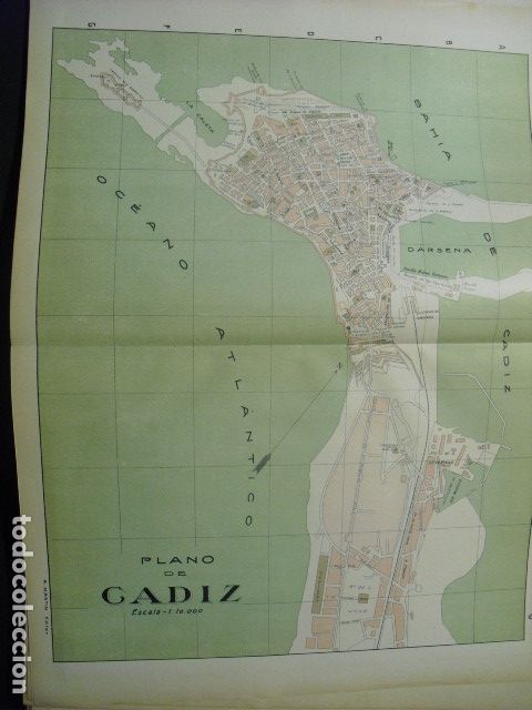 Mapas contempor&aacute;neos: 1900 PLANO DE CADIZ - Foto 1