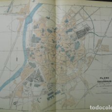 Cartes géographiques contemporaines: 1900 PLANO DE VALLADOLID. Lote 182003596