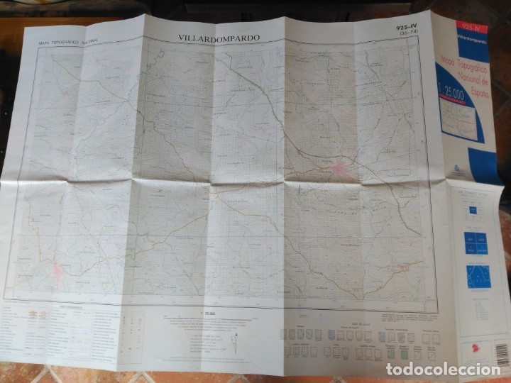 Mapas contempor&aacute;neos: Mapa topogr&aacute;fico de villadompardo (Ja&eacute;n) - Foto 2