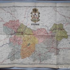 Mapas contemporáneos: MAPA ANTIGUO DE LA PROVINCIA DE ORENSE.. Lote 182491862