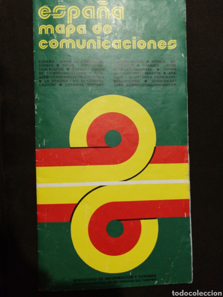 Mapas contempor&aacute;neos: MAPA OFICIAL COMUNICACIONES ESPA&Ntilde;A 1974