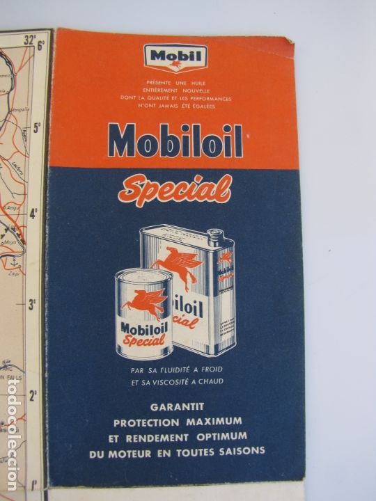 Mapas contempor&acirc;neos: Mapa plano Congo Belga. Bruselas 1956. Publicidad Mobiloil