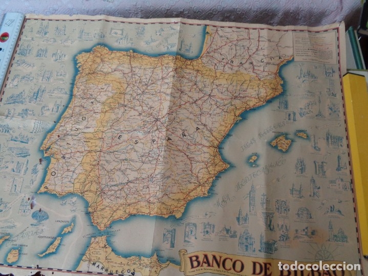 Mapas contempor&aacute;neos: MAPA DE ESPA&Ntilde;A A&Ntilde;OS 40 - Foto 1