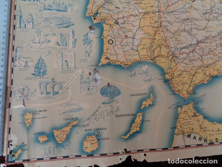 Mapas contempor&aacute;neos: MAPA DE ESPA&Ntilde;A A&Ntilde;OS 40 - Foto 3