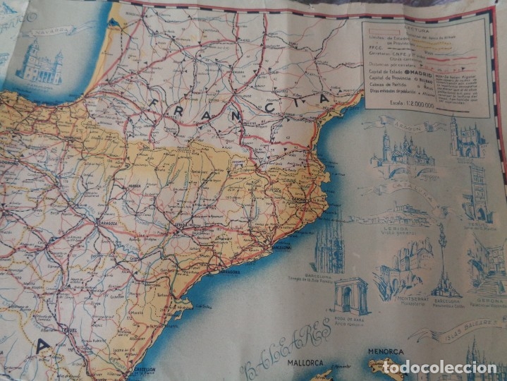 Mapas contempor&aacute;neos: MAPA DE ESPA&Ntilde;A A&Ntilde;OS 40 - Foto 4