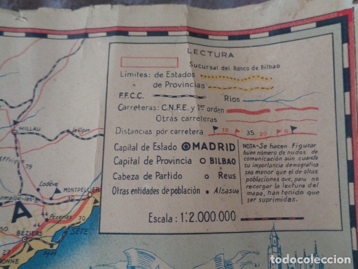 Mapas contempor&aacute;neos: MAPA DE ESPA&Ntilde;A A&Ntilde;OS 40 - Foto 8