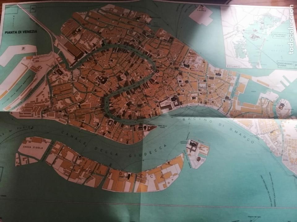 Contemporary maps: VENECIA. MAPA. BUEN ESTADO. EN ITALIANO. DOBLADO. A3 DE TAMA&Ntilde;O