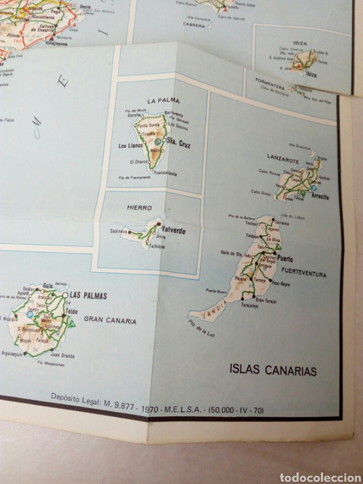 Mapas contempor&aacute;neos: MAPA ESPA&Ntilde;A PLEGABLE - Foto 3