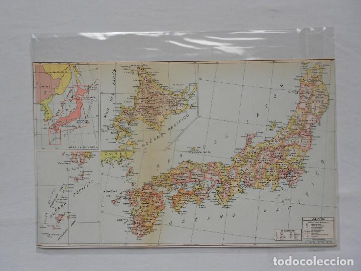 Mapas contempor&aacute;neos: ANTIGUO MAPA DE JAPON ESPASA? DICCIONARIO ENCICLOPEDICO LAMINA